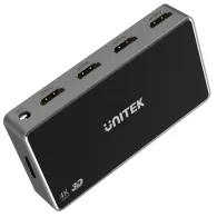 Rozgałęźnik sygnału Unitek HDMI 1.4b 1-in-4 Out 4K V1109A, Kolor srebrny, Czarny | Sklep ITnes.pl, IT for BUSINESS