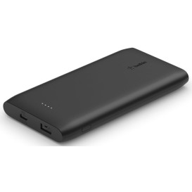 Powerbank Belkin 10000 mAh BPB001BTBK - Czarny, Bateria litowo-polimerowa, 1 x USB, 1 x USB-C, 18 W