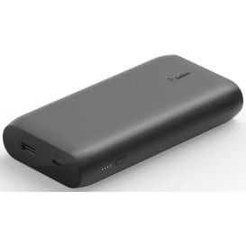 Powerbank Belkin USB-C 20000 mAh BPB002BTBK - Czarny, Bateria litowo-polimerowa, 1 x USB, 1 x USB-C, 30 W