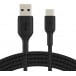 Kabel Belkin USB-A / USB-C CAB002BT3MBK - 3 m, Czarny, W oplocie