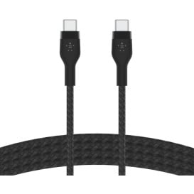 Kabel Belkin USB-C / USB-C 2.0 CAB011BT1MBK - USB 2.0, 1 m, Czarny, W oplocie