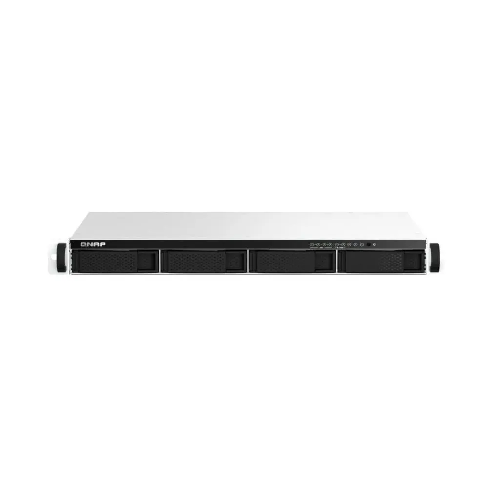 Serwer NAS QNAP Rack TS-464EU-F2O - Rack (1U)/Intel Celeron N5095/8 GB RAM/24 TB/1 TB cache/4 wnęki/2 x M.2/hot-swap/3 lata CI - zdjęcie
