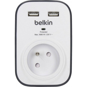 Gniazdo antyprzepięciowe Belkin 306J, 2USB BSV103CA - zdjęcie poglądowe 3