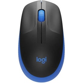 Mysz bezprzewodowa Logitech M190 Full-size 910-005907 - Czarna, Niebieska