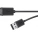 Kabel Belkin USB-A / USB-A F3U153BT3M - 3m, Czarny