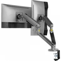 Uchwyt biurkowy do monitorów NanoRS 17-32" RS166 - 2 monitory, Kolor srebrny | Sklep ITnes.pl - IT for BUSINESS