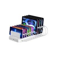 Stacja ładująca Unitek Y-2190D01-EU - 10xUSB, 2.4A, 60W, Biała