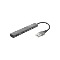 Hub Trust Halyx 4x USB-A 3.2 Gen1 23786 - 4 porty, Szary | Sklep ITnes.pl - IT for BUSINESS