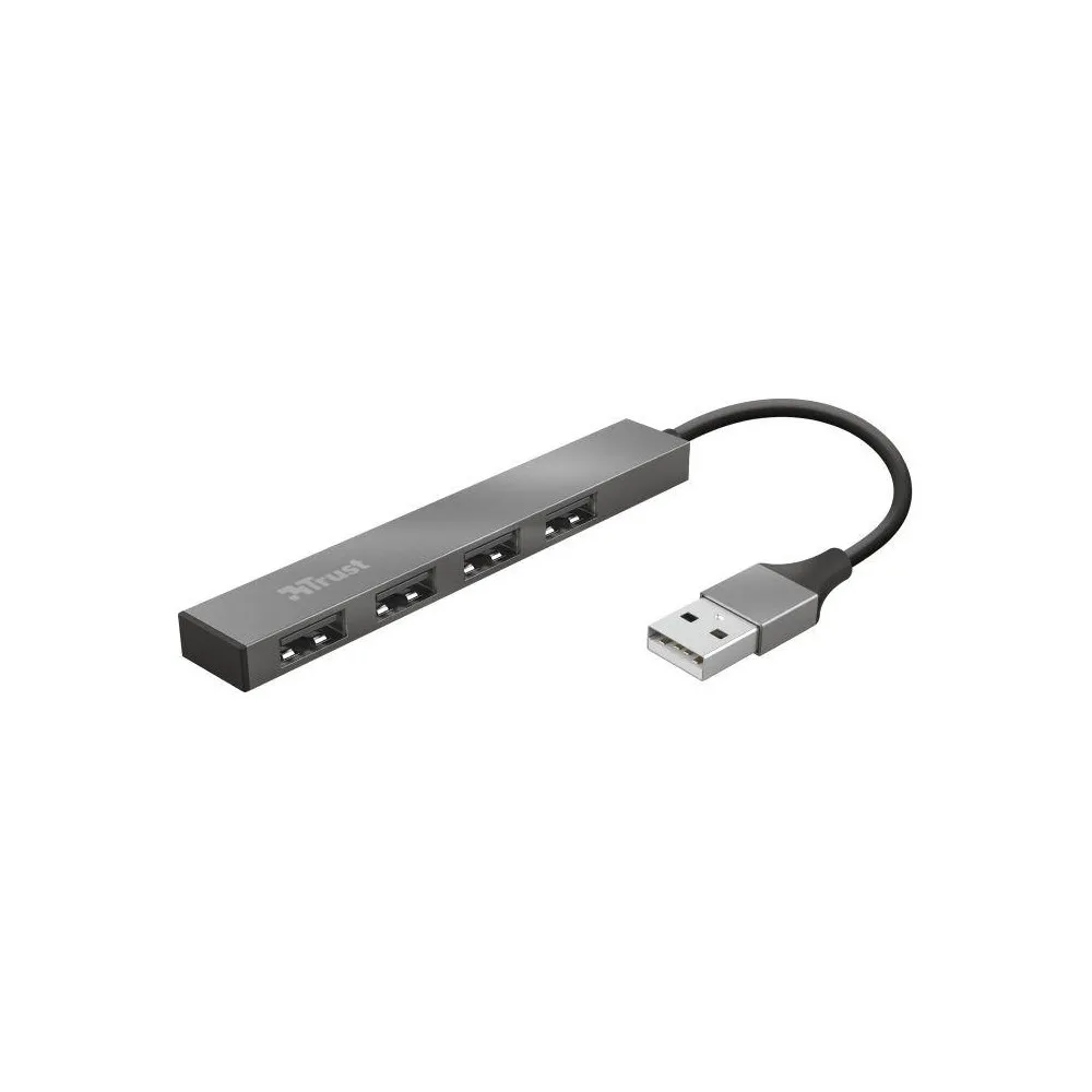 Hub Trust Halyx 4x USB-A 3.2 Gen1 23786 - 4 porty, Szary | Sklep ITnes.pl - IT for BUSINESS