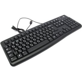 Klawiatura Logitech K120 RU 920-002522 - Układ rosyjski, Czarna