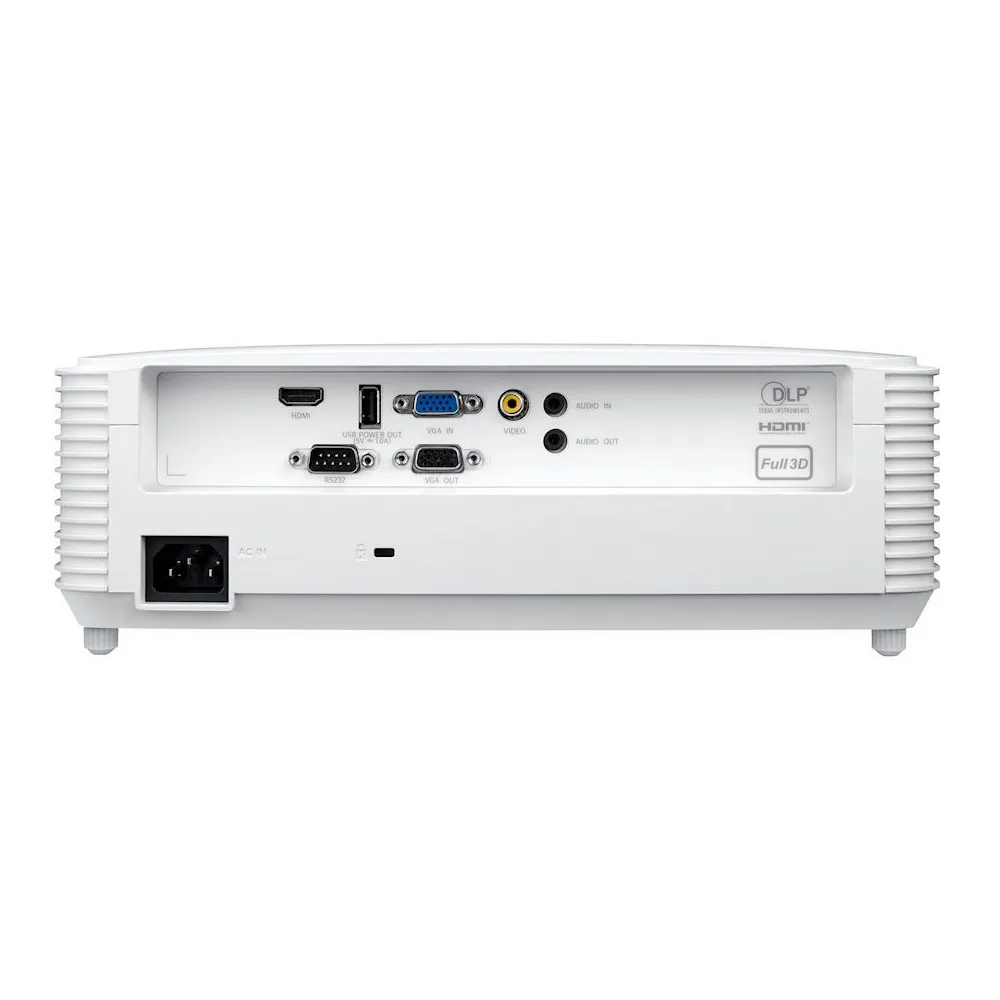Projektor Optoma H117ST E9PX7DR01EZ1 - DLP, WXGA, 3800 lumenów, HDMI, VGA, USB-A, RS232, Biały - zdjęcie