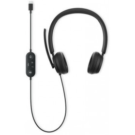 Słuchawki nauszne Microsoft Modern USB-C Headset Blk I6N-00009 - Czarne