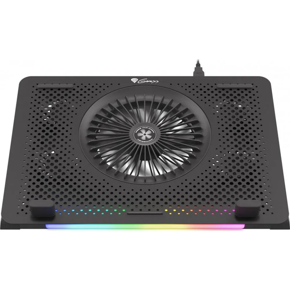 Podstawka chłodząca Genesis Oxid 450 RGB NHG-1678 - Wielobarwne podświetlenie, Czarna | Sklep ITnes.pl - IT for BUSINESS
