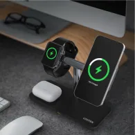 Ładowarka Unitek P1212A 3-in-1 15W do iPhone, AirPods, AppleWatch - Kolor srebrny, Czarna | Sklep ITnes.pl - IT for BUSINESS