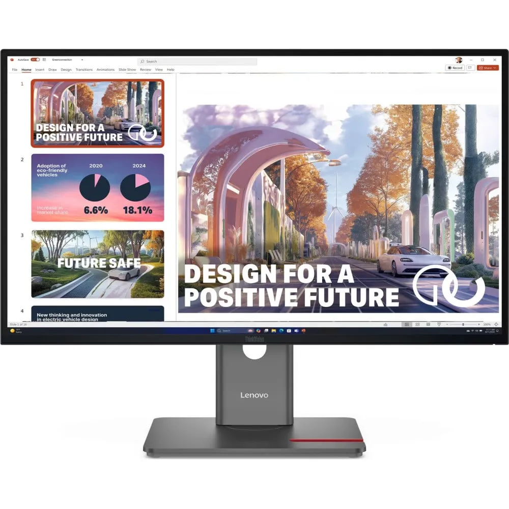 Zdjęcie produktu Monitor Lenovo ThinkVision P27QD-40 64B3ZAT2EU - 27/2560x1440 (QHD)/24Hz-120Hz/IPS/4 ms/pivot/kamera/USB-C/Czarny