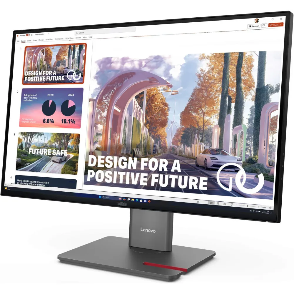 Zdjęcie produktu Monitor Lenovo ThinkVision P27QD-40 64B3ZAT2EU - 27/2560x1440 (QHD)/24Hz-120Hz/IPS/4 ms/pivot/kamera/USB-C/Czarny