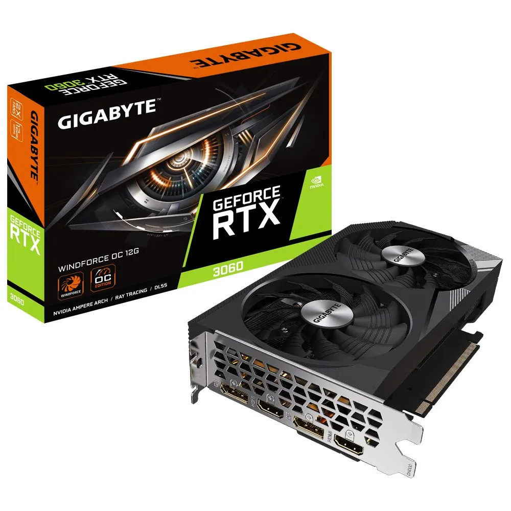 Karta graficzna Gigabyte GeForce RTX 3060 WINDFORCE OC 12G - GV-N3060WF2OC-12GD | Sklep ITnes.pl - IT for BUSINESS