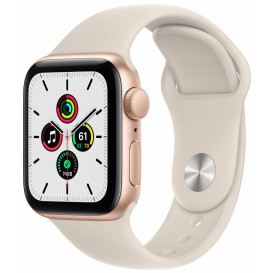 Smartwatch Apple Watch SE GPS MKQ53WB/A - 44 mm, Kolor złoty, Beżowy