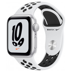 Smartwatch Apple Watch Nike Series 7 GPS MKN43WB/A - 41 mm, Kolor srebrny, Biały, Czarny