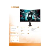 Monitor AOC CQ27G2U/BK, 27", 2560x1440 (QHD), 144Hz, zakrzywiony, VA, 1 ms, pivot, Czarny | Sklep ITnes.pl, IT for BUSINESS