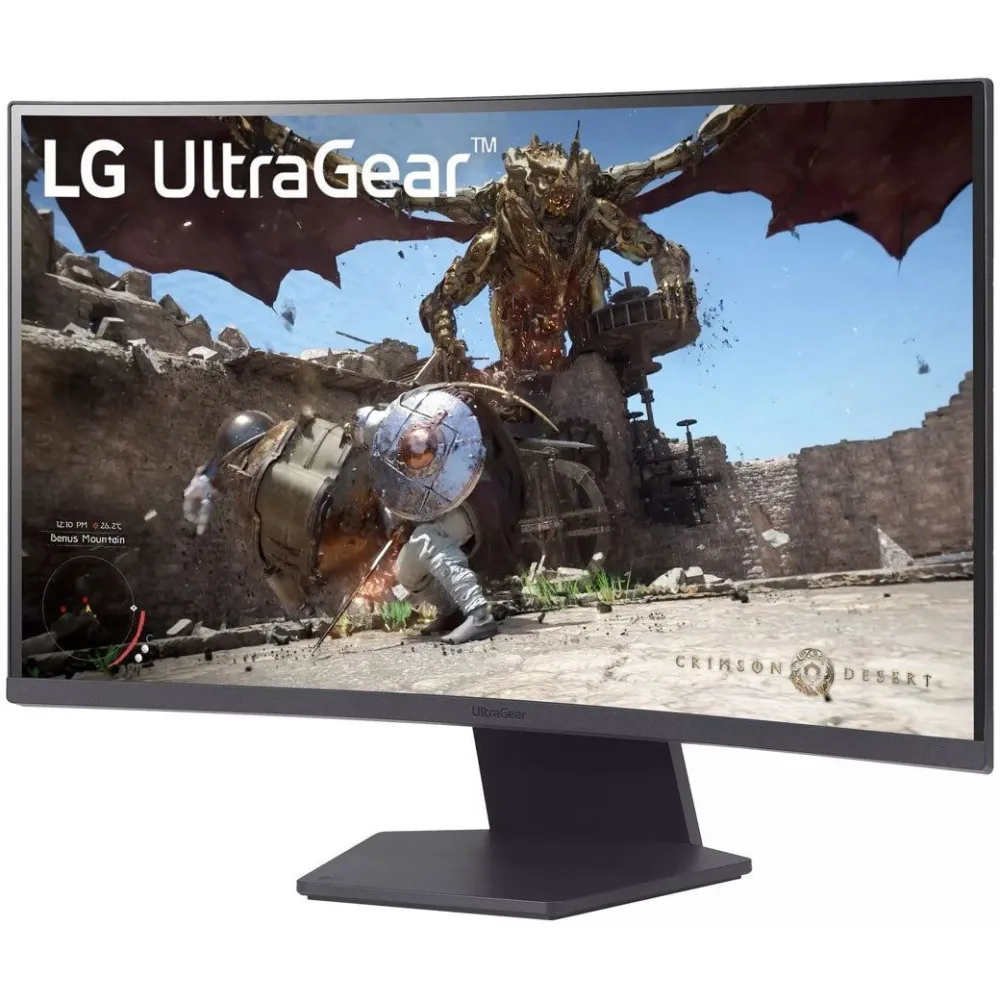 Monitor LG UltraGear 27GS60QC-B - 27"/2560x1440 (QHD)/180Hz/zakrzywiony/VA/FreeSync/HDR/1 ms/Czarny - zdjęcie