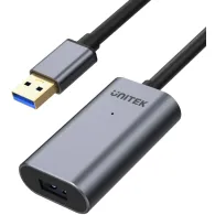Kabel wzmacniacz sygnału Unitek Premium USB 3.0 AM-AF Y-3004, 5 m, Kolor srebrny, Czarny | Sklep ITnes.pl, IT for BUSINESS