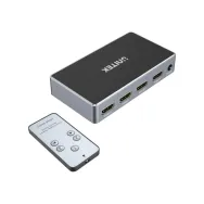 Przełącznik sygnału Unitek HDMI 1.4b 3-in-1 Out V1111A, Kolor srebrny, Czarny | Sklep ITnes.pl, IT for BUSINESS