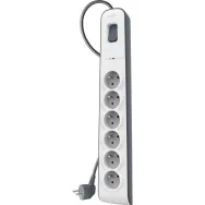 Listwa antyprzepięciowa Belkin 650J BSV603CA2M - 6 gniazda, 2 m, Biała, Szara - BSV603CA2M | Sklep ITnes.pl - IT for BUSINESS