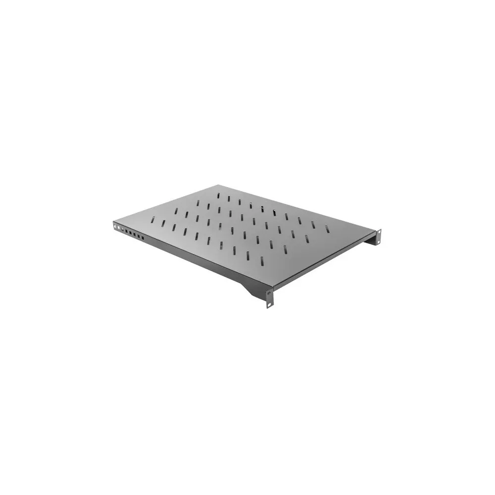 Półka do szaf 19" Lanberg AK-1010-B - 1U, udźwig do 25kg, tylko do szafy stojącej 19" o głębokości 800 i 1000 mm