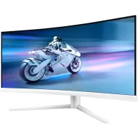Monitor Philips 34M2C5501A/00, 34", 3440x1440 (UWQHD), 180Hz, 21:9, zakrzywiony, VA, FreeSync, HDR, 1 ms, Biały | Sklep ITnes.pl