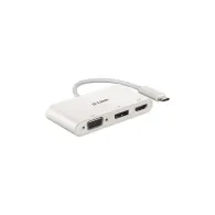 Adapter video D-Link 3in1 USB-C DUB-V310, HDMI 1.4, VGA, DisplayPort 1.2 | Sklep ITnes.pl, IT for BUSINESS