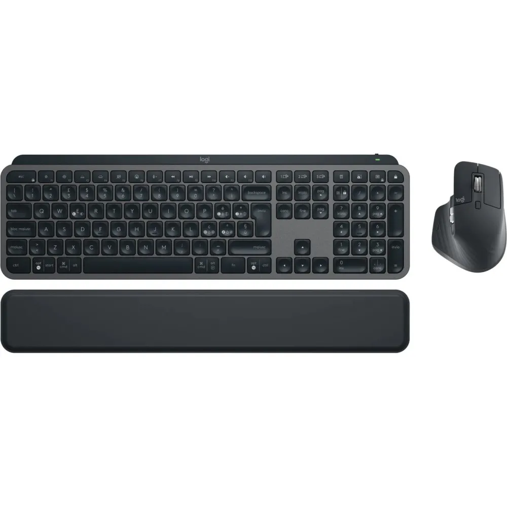 Zestaw bezprzewodowy klawiatury i myszy Logitech MX Keys S Combo 920-011614 - Grafitowy