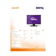 Monitor Benq BL2411PT 9H.L99LA.RBE, 24", 1920x1200 (WUXGA), 16:10, IPS, 5 ms, pivot, Czarny | Sklep ITnes.pl, IT for BUSINESS