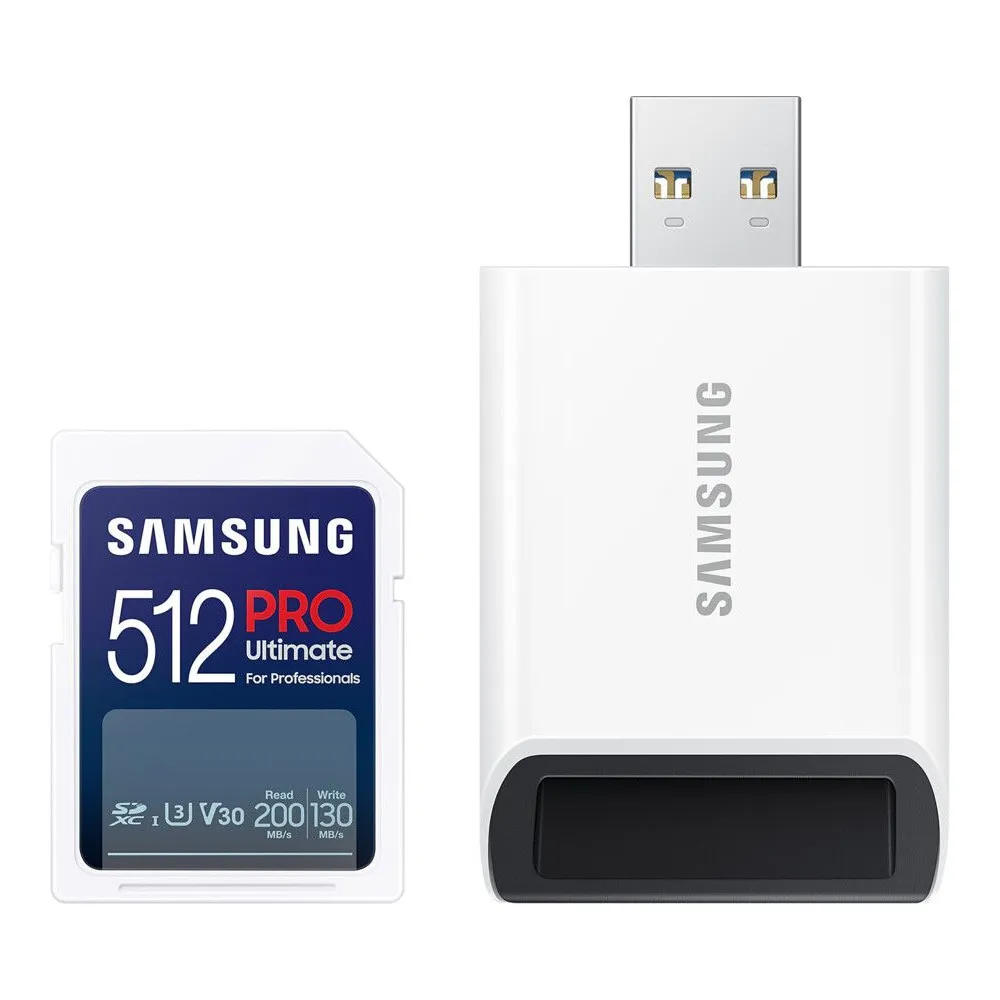 Karta pamięci Samsung PRO Ultimate SDXC 512GB MB-SY512SB/WW z czytnikiem