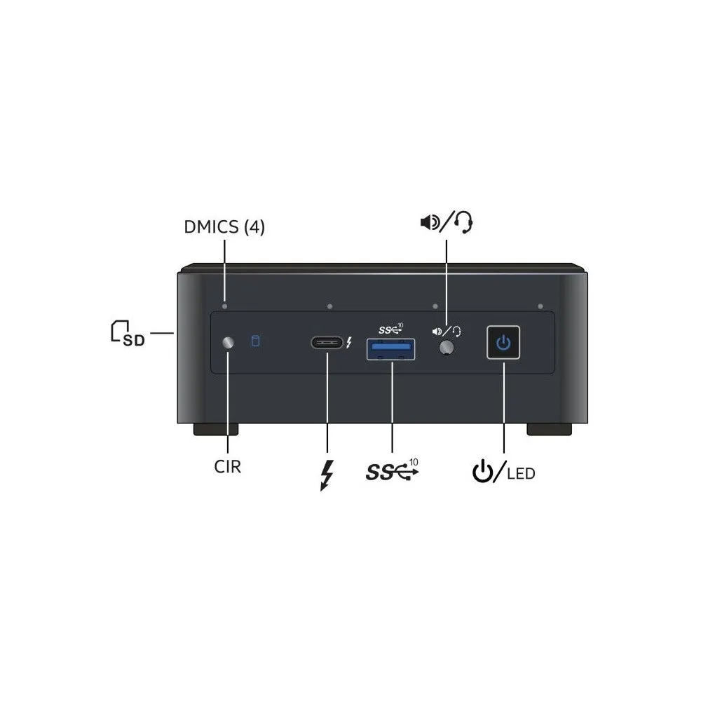 Zdjęcie komputera Intel NUC 11 Performance Kit Tall RNUC11PAHI50000