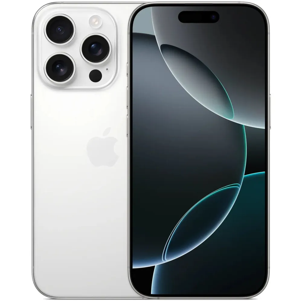 Smartfon Apple iPhone 16 Pro MYNN3HX/A, A18 Pro, 6,3" 2622x1206, 512GB, 8GB, 5G, Biały, Aparat 48+12Mpix, iOS, 1 rok Carry-in | 