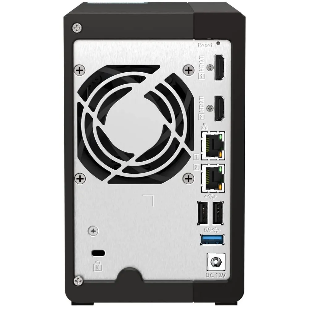 Serwer NAS QNAP Tower TS-253E-0KL - Tower/Intel Celeron J6412/8 GB RAM/12 TB/2 wnęki/2 x M.2/hot-swap/3 lata Carry-in - zdjęcie
