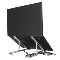 Podstawka pod laptopa Targus Portable Laptop Stand USB-A Hub AWU100205GL - Srebrna