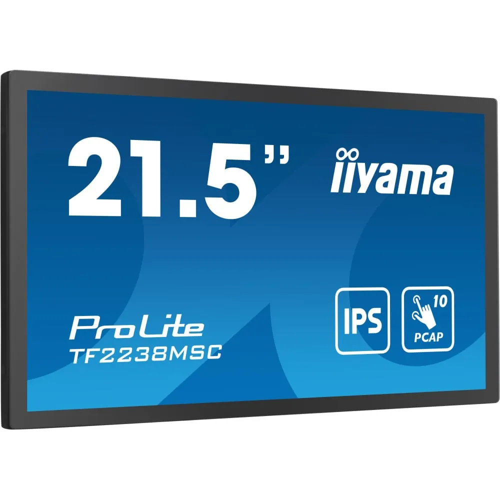 Monitor iiyama ProLite TF2238MSC-B1 - 21,5"/1920x1080 (Full HD)/IPS/5 ms/pivot/dotykowy/Czarny - zdjęcie