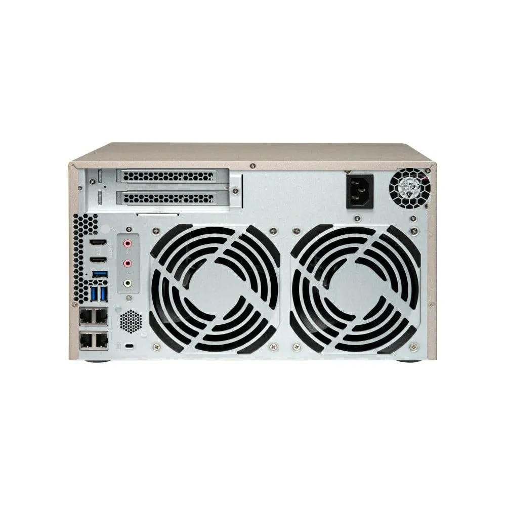 Zdjęcie produktu Serwer NAS QNAP Tower TVS-873E-CYZH - Tower/AMD R-Series RX-421BD/16 GB RAM/28 TB/8 wnęk/hot-swap/3 lata Carry-in