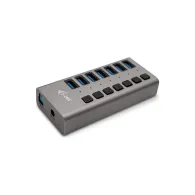 Hub i-tec 7x USB-A 3.0 - 7 portów, Szary - U3CHARGEHUB7 | Sklep ITnes.pl - IT for BUSINESS