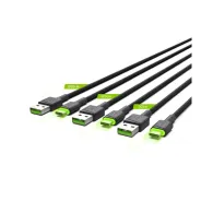 Kabel 3x USB Green Cell Ray USB-C, USB-A KABGCSET01 - zdjęcie poglądowe 1
