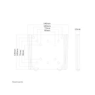 Uchwyt ścienny Neomounts by Newstar Flat Screen Wall Mount 10-30" FPMA-W25BLACK - Czarny