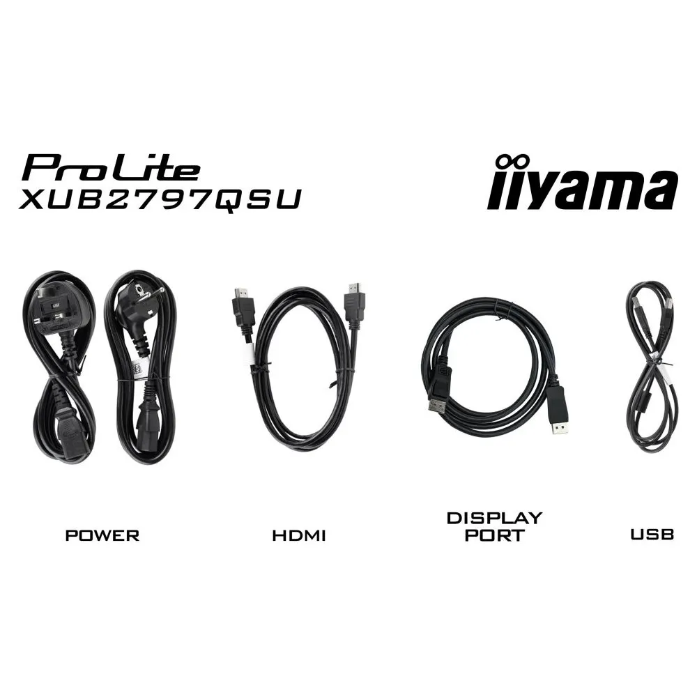 Monitor iiyama ProLite XUB2797QSU-B1 - 27"/2560x1440 (QHD)/110Hz/IPS/1 ms/pivot/Czarny - zdjęcie