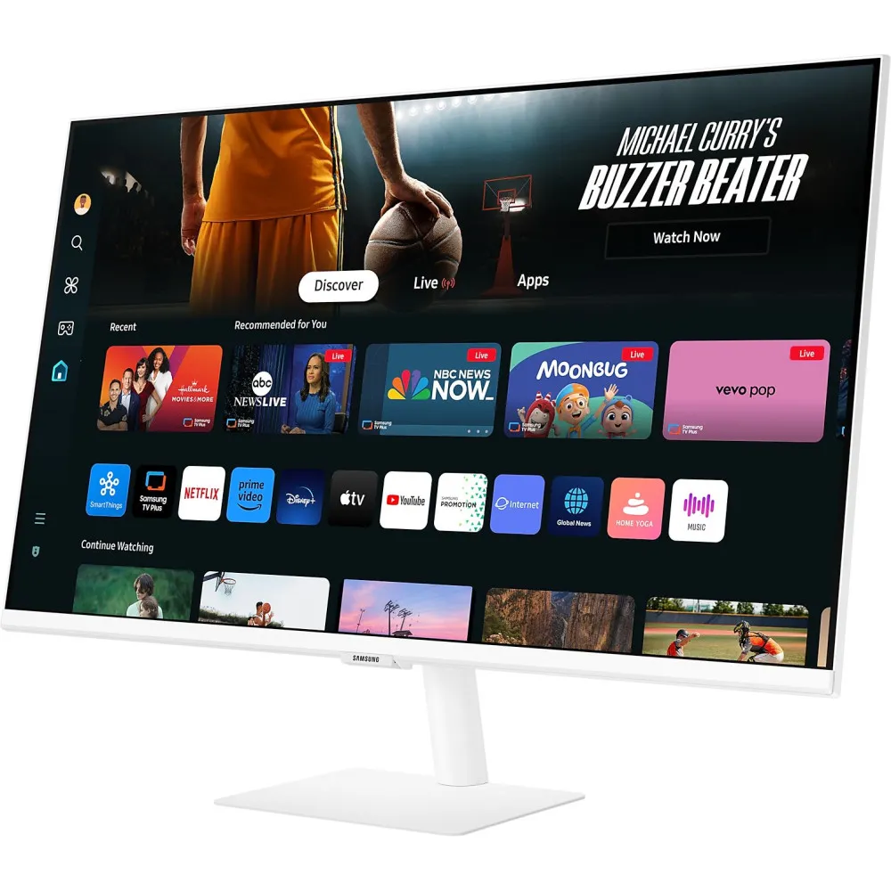 Monitor Samsung Smart M7 M70D LS32DM703UUXDU - 32"/3840x2160 (4K)/60Hz/VA/HDR/4 ms/USB-C/Biały