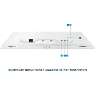 Monitor Samsung Smart M7 M70D LS32DM703UUXDU, 32", 3840x2160 (4K), 60Hz, VA, HDR, 4 ms, USB-C, Biały | Sklep ITnes.pl, IT for BU