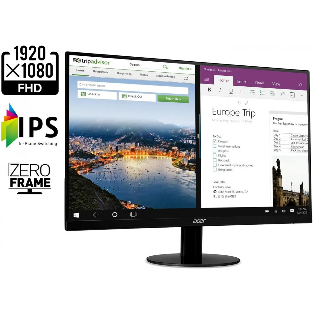 Zdjęcie produktu Monitor Acer SA220Q UM.WS0EE.A01 - 21,5"/1920x1080 (Full HD)/75Hz/IPS/FreeSync/4 ms/Czarny