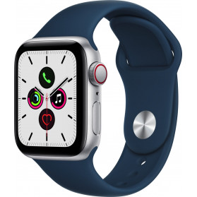 Smartwatch Apple Watch SE GPS + Cellular MKRY3WB/A - 44 mm, Kolor srebrny, Niebieski
