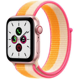 Smartwatch Apple Watch SE GPS + Cellular MKT23WB/A - 44 mm, Kolor złoty, Żółty, Różowy