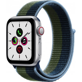 Smartwatch Apple Watch SE GPS + Cellular MKT03WB/A - 44 mm, Kolor srebrny, Niebieski, Zielony